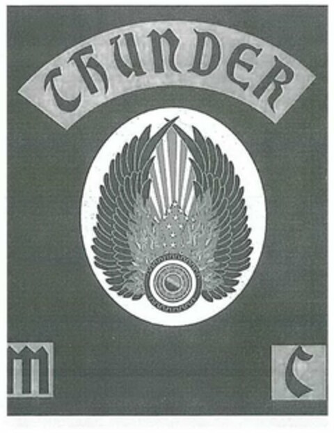 THUNDER M C Logo (USPTO, 10.09.2012)