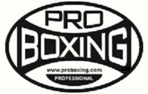 PRO BOXING WWW.PROBOXING.COM PROFESSIONAL Logo (USPTO, 18.10.2012)