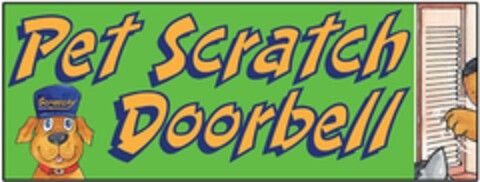 PET SCRATCH DOORBELL SCRATCHY Logo (USPTO, 07/14/2014)