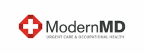 MODERNMD URGENT CARE & OCCUPATIONAL HEALTH Logo (USPTO, 10/09/2014)