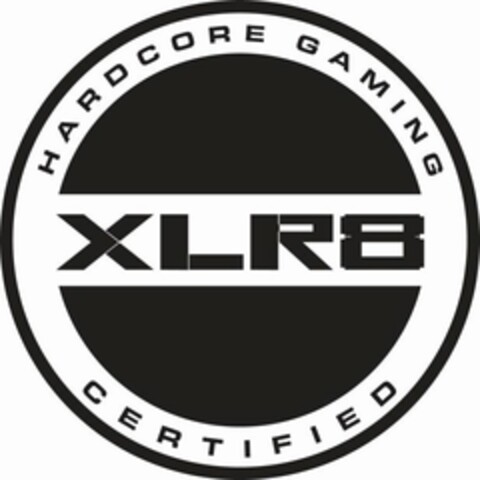 XLR8 HARDCORE GAMING CERTIFIED Logo (USPTO, 29.06.2015)