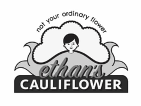 NOT YOUR ORDINARY FLOWER ETHAN'S CAULIFLOWER Logo (USPTO, 01.07.2016)