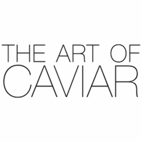 THE ART OF CAVIAR Logo (USPTO, 15.11.2016)