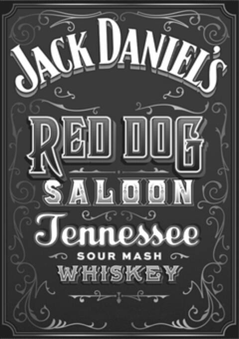 JACK DANIEL'S RED DOG SALOON TENNESSEE SOUR MASH WHISKEY Logo (USPTO, 04/13/2017)