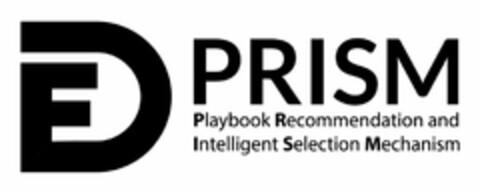 DF PRISM PLAYBOOK RECOMMENDATION AND INTELLIGENT SELECTION MECHANISM Logo (USPTO, 19.06.2017)