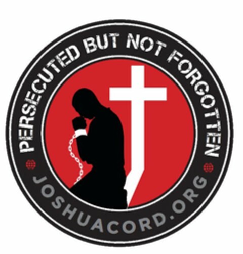 PERSECUTED BUT NOT FORGOTTEN JOSHUACORD.ORG Logo (USPTO, 07/09/2017)