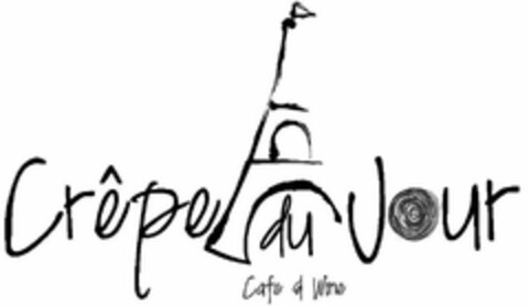 CREPE DU JOUR CAFE & WINE Logo (USPTO, 08.09.2017)