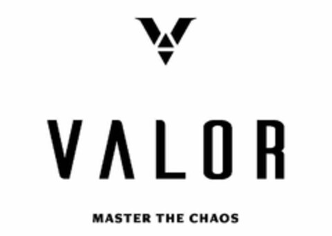 V VALOR MASTER THE CHAOS Logo (USPTO, 12/30/2017)