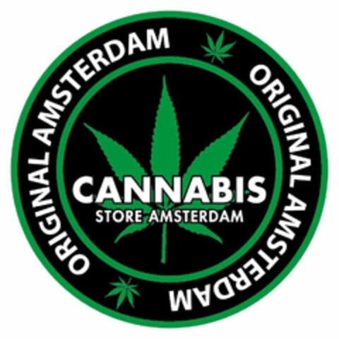 CANNABIS STORE AMSTERDAM ORIGINAL AMSTERDAM Logo (USPTO, 22.06.2018)