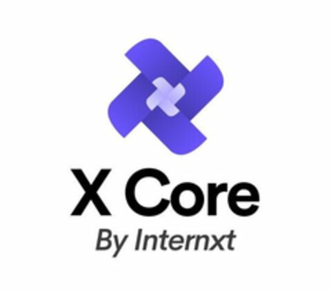 X CORE BY INTERNXT Logo (USPTO, 06.08.2018)