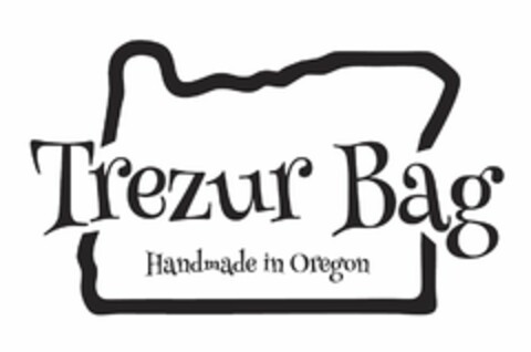 TREZUR BAG HANDMADE IN OREGON Logo (USPTO, 28.03.2019)