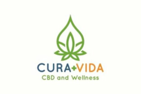 CURA + VIDA CBD AND WELLNESS Logo (USPTO, 24.06.2019)