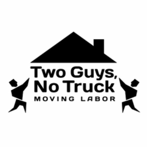 TWO GUYS, NO TRUCK MOVING LABOR Logo (USPTO, 25.07.2019)