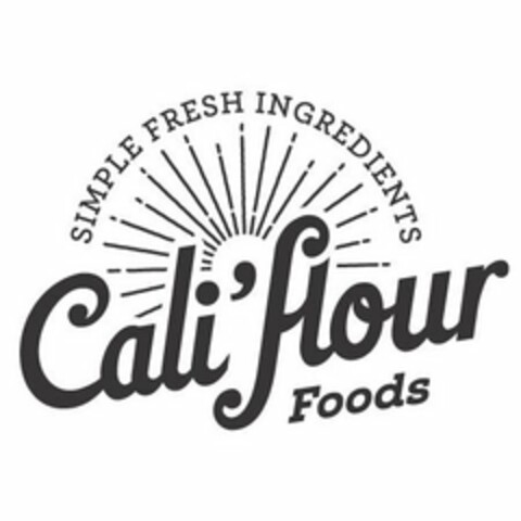 SIMPLE FRESH INGREDIENTS CALI'FLOUR FOODS Logo (USPTO, 04/14/2020)