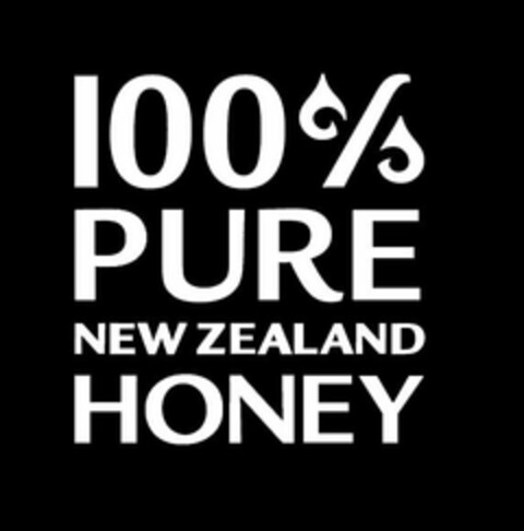 100% PURE NEW ZEALAND HONEY Logo (USPTO, 08.06.2020)