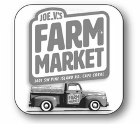 JOE V'S FARM MARKET 1401 SW PINE ISLAND RD. CAPE CORAL Logo (USPTO, 07/23/2020)