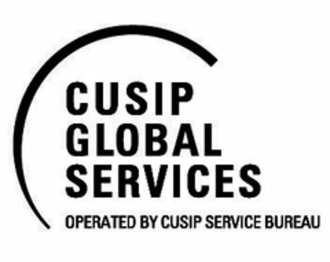 CUSIP GLOBAL SERVICES OPERATED BY CUSIPSERVICE BUREAU Logo (USPTO, 20.03.2009)