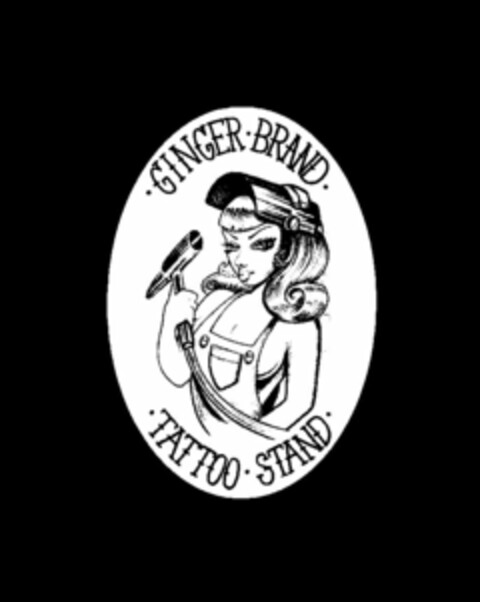 · GINGER · BRAND · · TATTOO · STAND · Logo (USPTO, 05/11/2009)