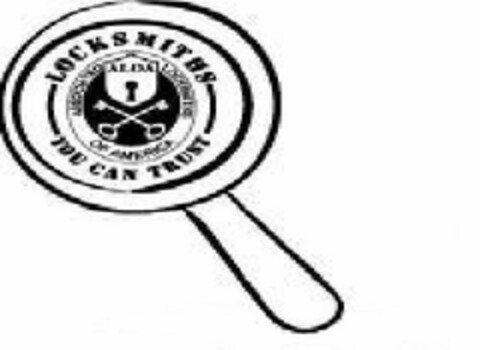 LOCKSMITHS YOU CAN TRUST ASSOCIATED LOCKSMITHS OF AMERICA ALOA Logo (USPTO, 01/15/2010)