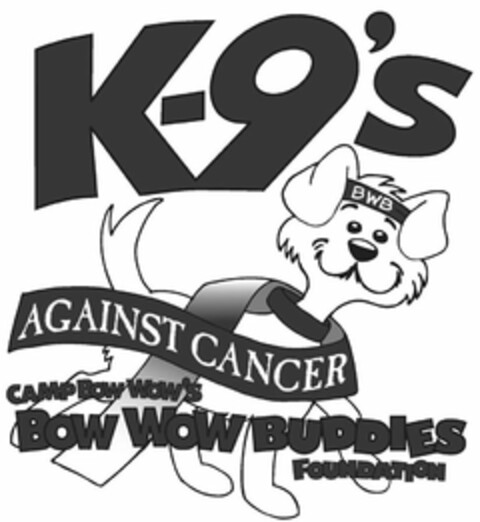 K-9'S AGAINST CANCER BWB CAMP BOW WOW'S BOW WOW BUDDIES FOUNDATION Logo (USPTO, 09/09/2010)