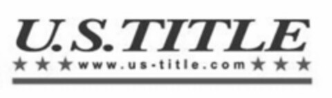 U.S. TITLE WWW.US-TITLE.COM Logo (USPTO, 20.05.2011)