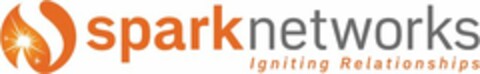 S SPARK NETWORKS IGNITING RELATIONSHIPS Logo (USPTO, 23.10.2012)