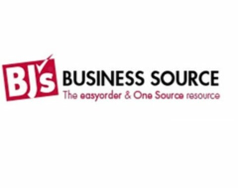 BJ'S BUSINESS SOURCE THE EASY ORDER & ONE SOURCE RESOURCE Logo (USPTO, 04/15/2013)