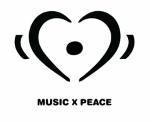 MUSIC X PEACE Logo (USPTO, 10/23/2013)