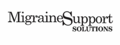 MIGRAINESUPPORT SOLUTIONS Logo (USPTO, 11/21/2014)