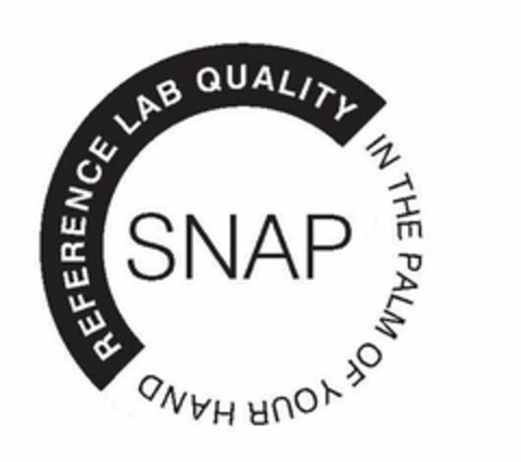 SNAP REFERENCE LAB QUALITY IN THE PALM OF YOUR HAND Logo (USPTO, 05.01.2017)