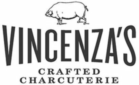 VINCENZA'S CRAFTED CHARCUTERIE Logo (USPTO, 30.07.2017)