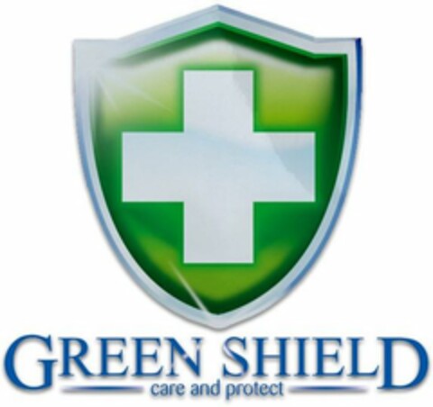 GREEN SHIELD CARE AND PROTECT Logo (USPTO, 20.08.2020)