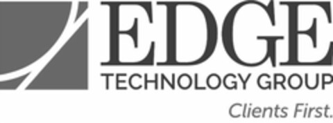 EDGE TECHNOLOGY GROUP CLIENTS FIRST. Logo (USPTO, 17.09.2020)