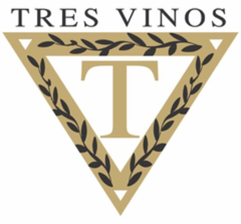 TRES VINOS T Logo (USPTO, 07/22/2010)