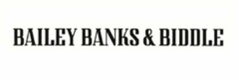 BAILEY BANKS & BIDDLE Logo (USPTO, 27.07.2010)