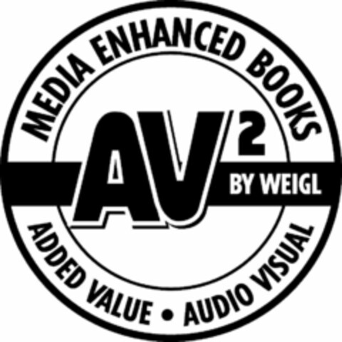 MEDIA ENHANCED BOOKS AV2 BY WEIGL ADDED VALUE AUDIO VISUAL Logo (USPTO, 05.08.2010)