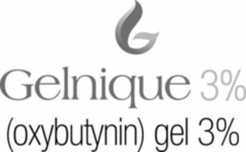 G GELNIQUE 3% (OXYBUTYNIN) GEL 3% Logo (USPTO, 07.02.2012)