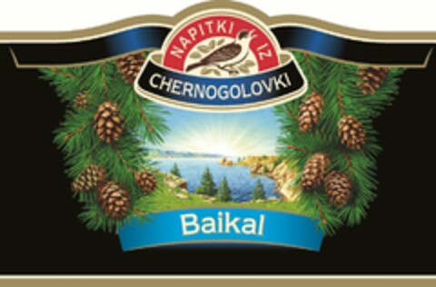 NAPITKI IZ CHERNOGOLOVKI BAIKAL Logo (USPTO, 09/19/2013)