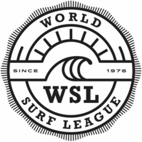 WORLD SURF LEAGUE - WSL - SINCE 1976 Logo (USPTO, 15.07.2014)