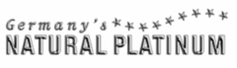 GERMANY'S NATURAL PLATINUM Logo (USPTO, 02.03.2015)