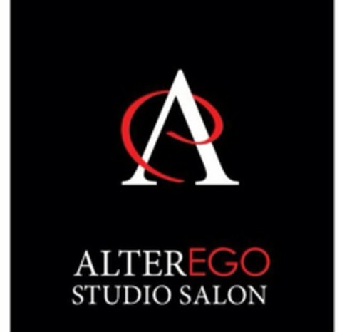 AE ALTER EGO STUDIO SALON Logo (USPTO, 24.03.2015)