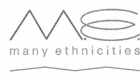 M.E. MANY ETHNICITIES Logo (USPTO, 22.04.2016)