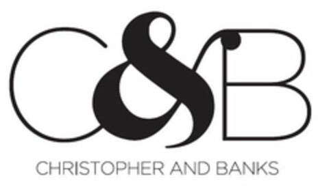 C&B CHRISTOPHER AND BANKS Logo (USPTO, 05.08.2016)