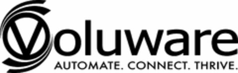 VOLUWARE AUTOMATE. CONNECT. THRIVE. Logo (USPTO, 24.08.2016)