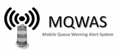 MQWAS MOBILE QUEUE WARNING ALERT SYSTEM Logo (USPTO, 27.04.2017)