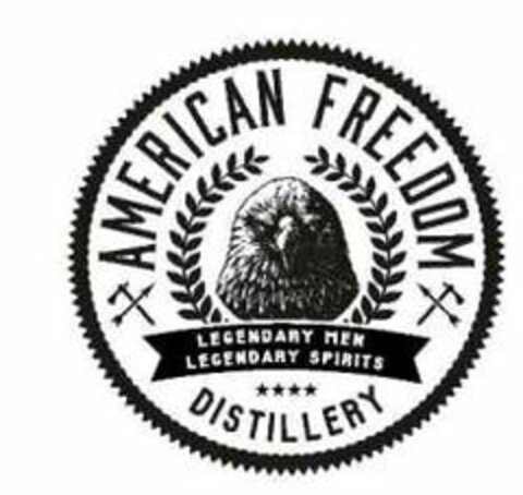 AMERICAN FREEDOM DISTILLERY LEGENDARY MEN LEGENDARY SPIRITS Logo (USPTO, 16.05.2017)