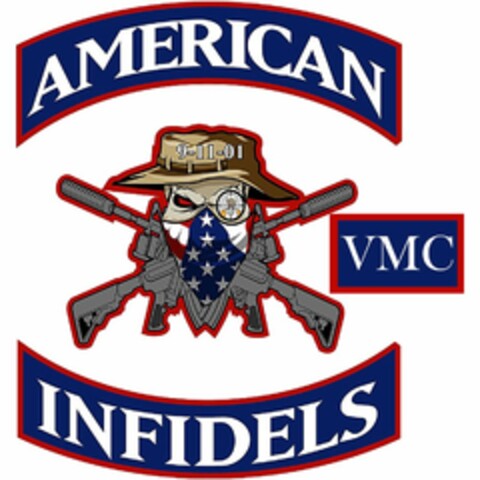 AMERICAN INFIDELS 9-11-01 VMC Logo (USPTO, 06/19/2019)