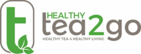 T HEALTHY TEA 2 GO HEALTHY TEA 4 HEALTHY LIVING Logo (USPTO, 07/05/2019)