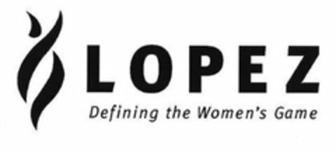 LOPEZ DEFINING THE WOMEN'S GAME Logo (USPTO, 11.09.2019)