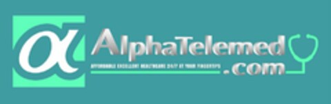 ALPHATELEMED.COM, EXCELLENT AFFORDABLE HEALTHCARE 24/7 AT YOUR FINGERTIPS Logo (USPTO, 03.01.2020)